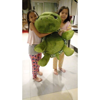 🐢 เต่าแซมมี่จัมโบ้ – ตุ๊กตาเต่าขนนุ่มพรีเมียม ตัวใหญ่100-120 ซม. นุ่มนิ่มเต็มไม้เต็มมือ เต็มกอด