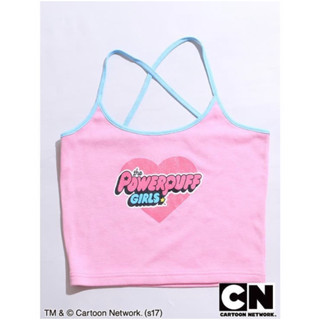 WEGO X PowerPuff Girls Cami top เสื้อสายเดี่ยวไขว้ด้านหลัง อก32-36”