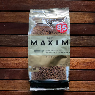 Maxim กาแฟแม็กซิมสีทอง กาแฟญี่ปุ่น 170 g ชงได้ 85 แก้ว AGF