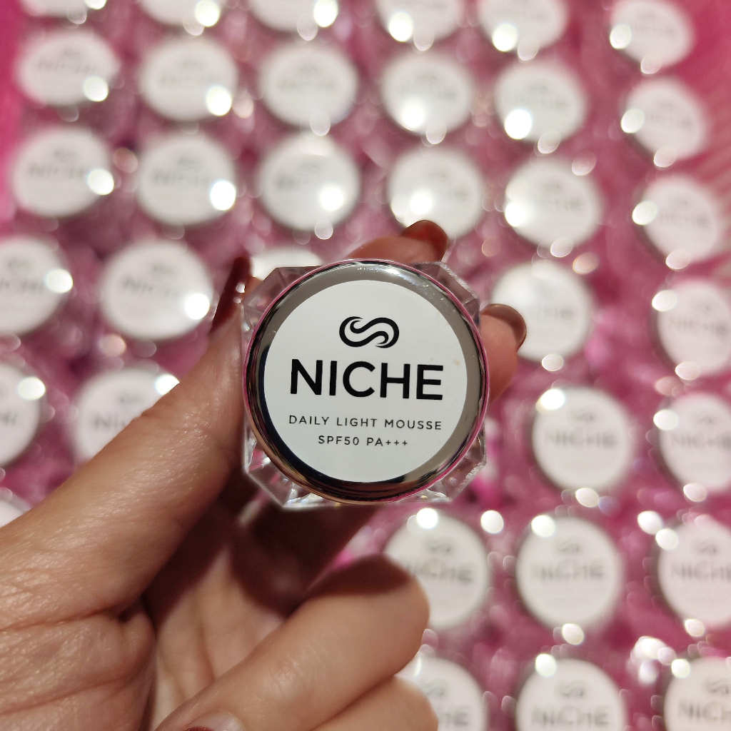 (สั่งจากVDOส่วนลดสุดปัง!!) Beauty-Siam พร้อมส่ง แบ่งขายNICHEกันแดดเนื้อมูส NICHE DAILY LIGHT MOUSSE SPF50 PA+++