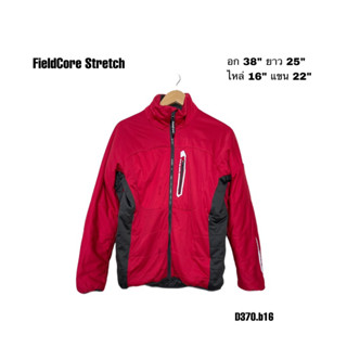 Field Core Stretch Jacket เสื้อแจ๊คเก็ตสีแดงซิปกันน้ำ อก 38 D370.b16