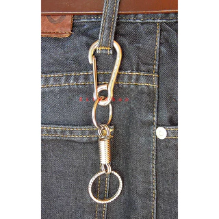 พวงกุญแจ SNAP RING USA. สแตนเลสแท้ CARABINERS สแน็ปลิงค์ พวงกุญแจรถยนต์ มอเตอร์ไซค์ กุญแจบ้าน กระเป๋า กางเกง B/s (#61)