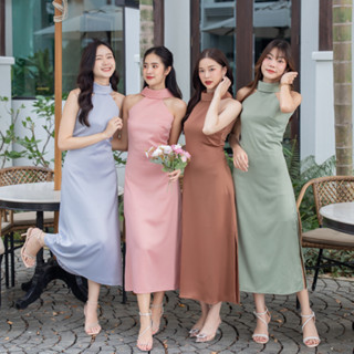 สีใหม่!!! Linda Dress ชุดออกงาน ชุดงานแต่ง ชุดเพื่อนเจ้าสาว