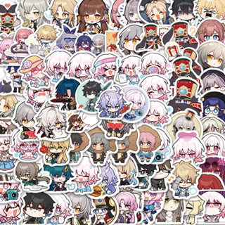 💥พร้อมส่ง💥ลายการ์ตูนอะนิเมะ ฮงไก Honkai Impact Honkai: Star Rail 崩壞 Sticker 80แผ่น กันน้ำ สติ๊กเกอร์ ใช้ซ้ำได้