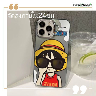 💚จัดส่งภายใน24ชม💚เคส for iPhone 11 14 Pro Max Case for iPhone 12 13 ป้องกันการตก การป้องกัน น่ารัก การ์ตูน วันพีช ลูฟี่