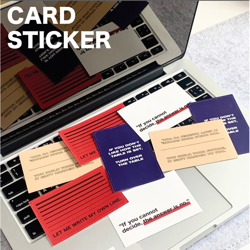 🔡 Card Sticker - สติ๊กเกอร์ติดบัตรMRT, BTS บัตรขนาดมาตรฐาน