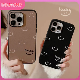 💲คูปองเคลม💲เคสไอโ case for iphone 11 12 ใบหน้ายิ้มแย้มเต็มจอ เคส 14 13 12 11 pro max การป้องกันที่ครอบคลุม ทนทาน