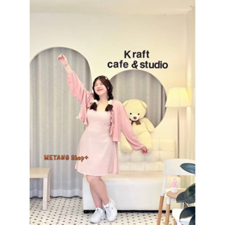 🔥Plussize🔥เดรสคนอ้วน🔥 Free size อก 40-52 (สม๊อคหลัง)