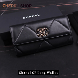 🍒ชาแนล Chanel CF Long Wallet 🍒ผู้หญิง / กระเป๋าสตางค์ใบยาว AP0953