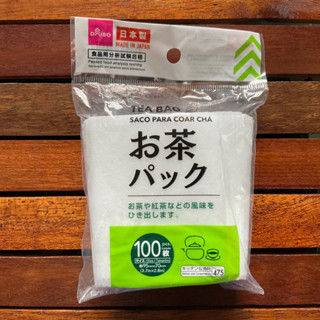 Daiso กระดาษกรองชาสีขาว 100 ชิ้น ถุงชาเปล่า tea bag ไดโซ daiso