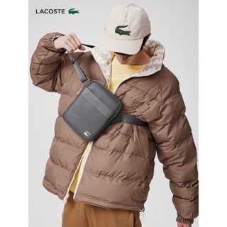 กระเป๋า Lacoste รุ่นใหม่สายปั้มโลโก้ Lacoste สกรีนโลโก้ Lacoste งานป้าย