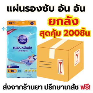 [ยกลัง 20ถุง] รุ่นใหม่ An-An size L ซึมซับ 1,000 CC แผ่นรองซับ อัน-อัน