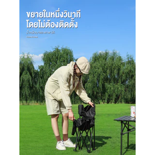 Habitat Camp เก้าอี้กลางแจ้งพับได้ ปิคนิค พกพาสะดวก พับเก็บรวดเร็ว มีพนักพิง