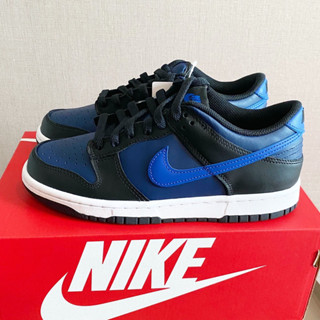 ✅ พร้อมส่ง ของแท้ Nike Dunk Low - Black Blue - Size 24 cm. รับประกันของแท้ 100%