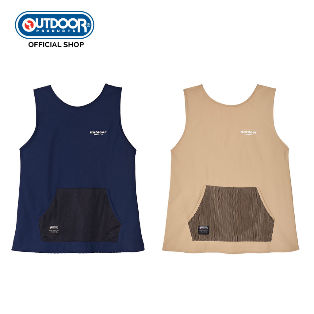 OUTDOOR PRODUCTS เสื้อแขนกุดผู้หญิง ไนลอน ผ้าร่ม เอ้าท์ดอร์ โปรดักส์ WOMEN NYLON SLEEVELESS TOP