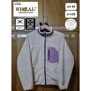 เสื้อฟรีส Fleece กันหนาว ขนแกะ แบรนด์ Who.a.u ของแท้ มือ2