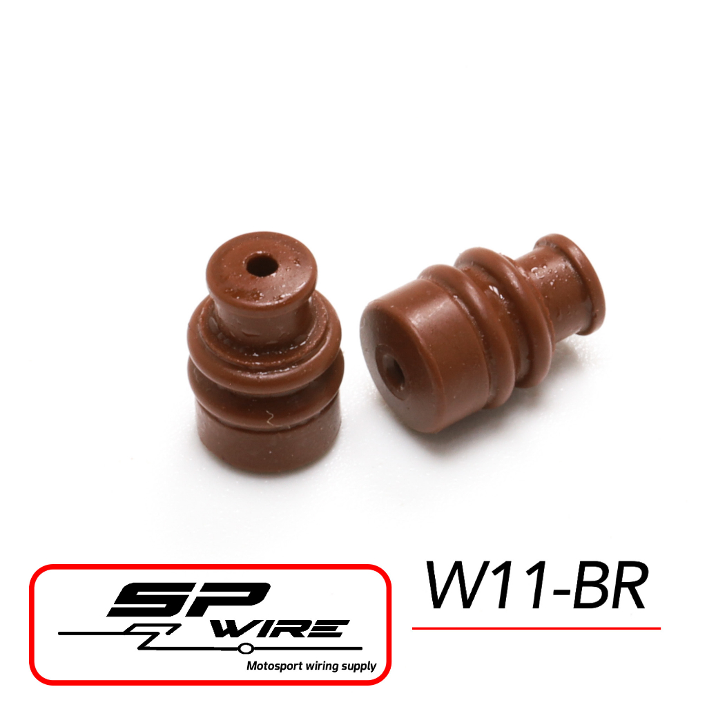 W11-BR #SUMITOMO SEAL P6 Dark Brown-Spwire motorsportwiring (ราคาต่อตัว)
