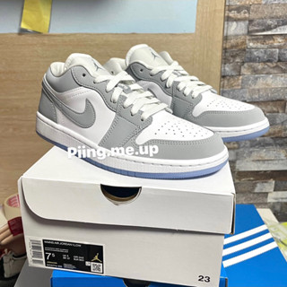 Jordan 1 Low White Wolf Grey (W) ของแท้✨💯 (พร้อมส่ง)