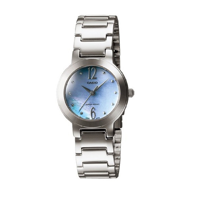 นาฒิกา Casio LTP-1191A หน้าปัดสีฟ้ามุกเหลือบเงา
