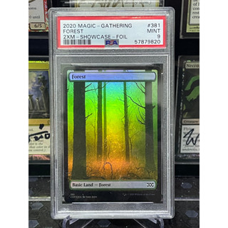 (MTG)PSA 9 Foil Double Masters Foil: Forest