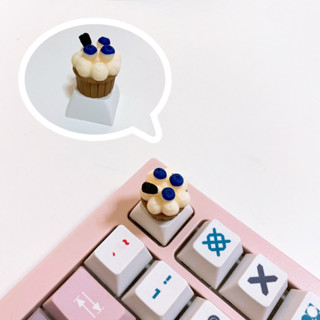 พร้อมส่ง!! Keycap/คีย์แคป  คัพเค้กบลูเบอร์รี