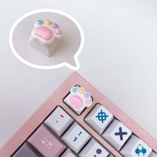 พร้อมส่ง!! Keycap/คีย์แคป  เท้าแมวพาสเทล (ชมพู)