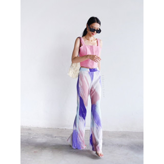 4535 Multicolor pleated pants