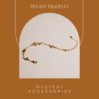 MA662: Tiffany S925 Bracelet  สร้อยข้อมือผีเสื้อ เงินแท้สีทอง | Mystery Accessories