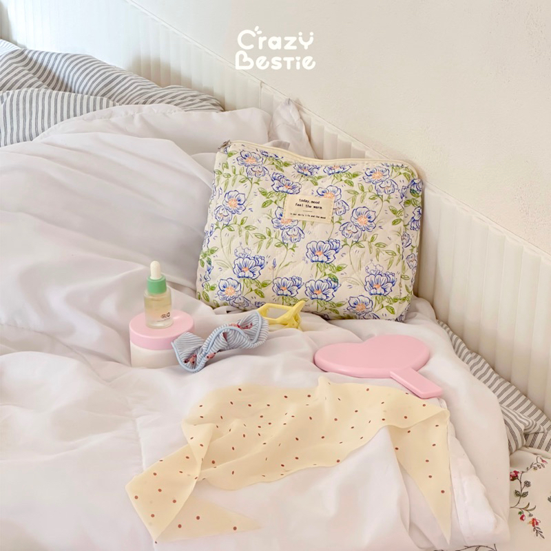 Crazy Bestie กระเป๋าผ้าใส่เครื่องสำอางใบใหญ่ (CB04) ราคา ถูกที่สุด ดีลบีเคเค แกลเลอรีภาพที่ 5