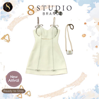 Lalisa999ราคาถูกที่สุด!! 8 Studio Brand CREAM DRESS