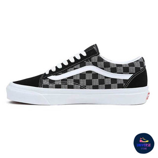 [ของแท้ ส่งฟรี จากไทย] VANS OLD SKOOL 36 DX - CHECKER CHECK BLACK