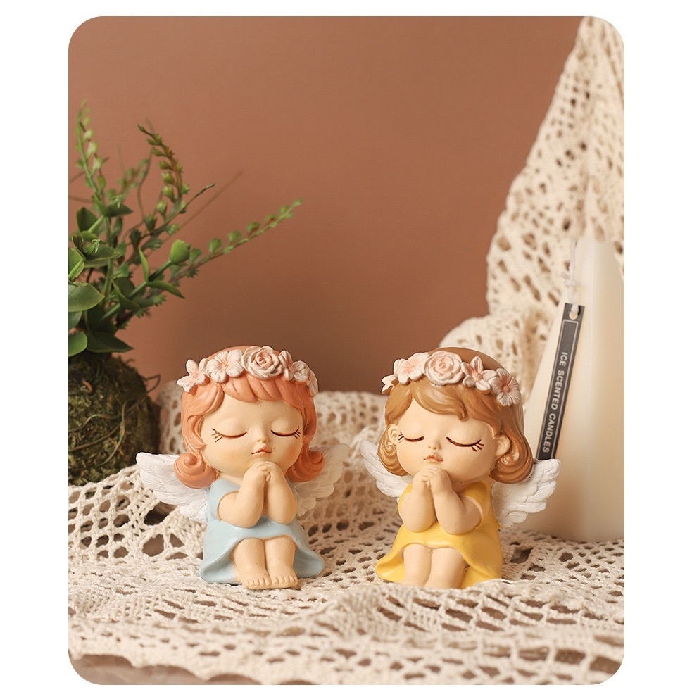 กระปุกออมสินและฟิกเกอร์นางฟ้า งานเรซิ่น-พร้อมส่ง