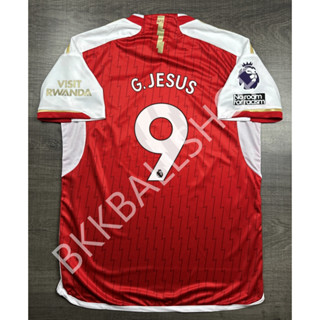 เสื้อฟุตบอล Arsenal Home อาเซน่อล เหย้า 2023/24 อาร์ม EPL 9 G.JESUS