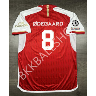 เสื้อฟุตบอล Arsenal Home อาเซน่อล เหย้า 2023/24 พร้อมอาร์ม UCL 7 SAKA 8 ODEGAARD 9 G.JESUS 11 MARTINELLI 41 RICE