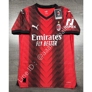 เสื้อฟุตบอล เกรด player AC Milan Home เอซี มิลาน เหย้า 2023/24