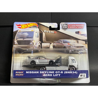 Hotwheels Team Transport Nissan Skyline GT-R (bnr-34) Aero lift thai version