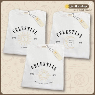 Jarikashop - เสื้อยืดลาย Sun And Moon ( งานป้าย.. Jarika ) ( จ206 )