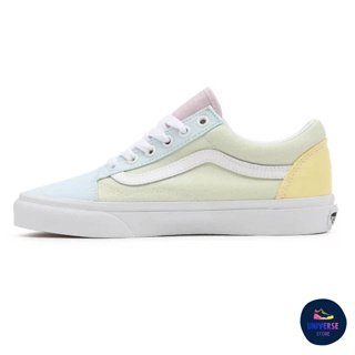 [ของแท้ ส่งฟรี จากไทย] VANS OLD SKOOL - (PASTEL BLOCK) MULTI/TRUE WHITE