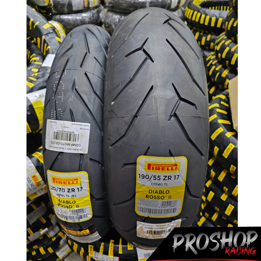 ยาง Pirelli Diablo Rosso II ขนาด 120 160 170 180 190 ขอบ 17