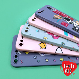 OPA5/A9/A15/A17/A53/A54/A57(2022)/A58/A78(5G)/A98/F9เคสนิ่ม TPU ผิวเงากันเลนส์กล้อง พิมพ์ลายการ์ตูน