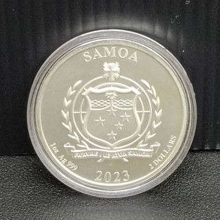 2023 Samoa Vermilion Bird Four Guardians(2) 1oz. Silver Coin