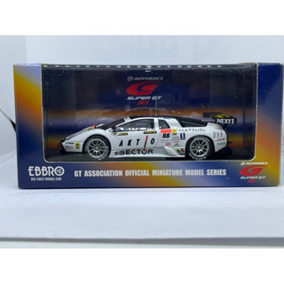 พร้อมส่งจากไทย 1/43 EBBRO lamborghini murcielago RG-1 SuperGT 500 นำเข้าJapan