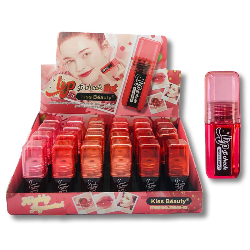ลิปทิ้นท์ Kiss Beauty Lip Tint ติดทน กันน้ำ ช่วยให้ปากนุ่ม ใช้ได้ทั้งตา แก้ม ปาก 70548-03