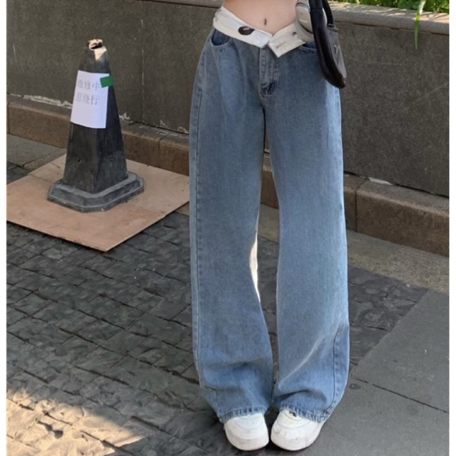 'jeans พับเอว 🍦✨🎧A49