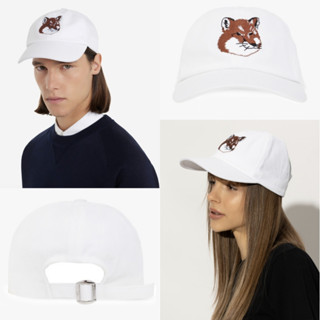 Maison Kitsune White Baseball Cap**ของเเท้