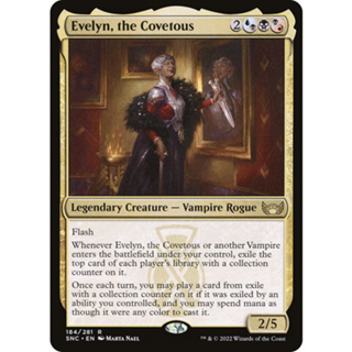 [MTG] Evelyn, the Covetous [SNC] [MULTI] [RARE] [NORMAL] [ENG] (การ์ดเมจิค / Magic the Gathering)