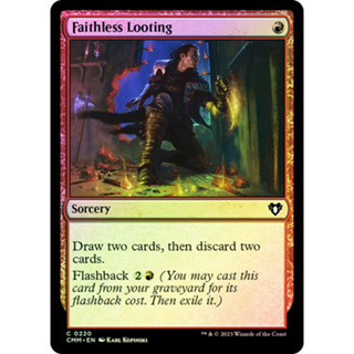 [MTG] Faithless Looting [CMM] [RED] [COMMON] [FOIL] [ENG] (การ์ดเมจิค / Magic the Gathering)