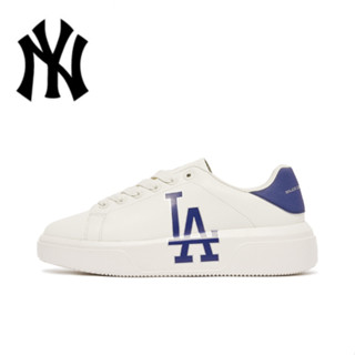 MLB  รองเท้าผ้าใบ Chunky Classic large print blue and white ของแท้ 100%