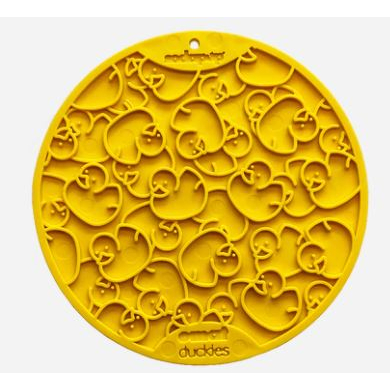 Duckies Design eMat Enrichment Lick Mat With Suction Cups