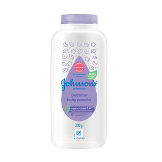 Johnsons จอห์นสัน แป้งเด็ก คอร์นสตาร์ช เบดไทม์ เบบี้ พาวเดอร์ 200 กรัม (8850007015161)